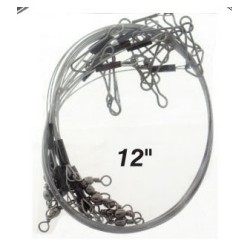 Pro-Hunter X Power Wire Leaders 12in 40lbs Clear Silver