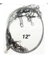 Pro-Hunter X Power Wire Leaders 12in 40lbs Clear Silver Pro-Hunter X Power Wire Leaders 12in 40lbs Clear Silver