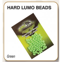 React Green Lumo Hard Beads 3x4mm 100pc