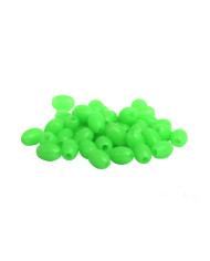 React Green Lumo Hard Beads 6x10mm 20pc