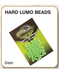 React Green Lumo Hard Beads 6x10mm 20pc