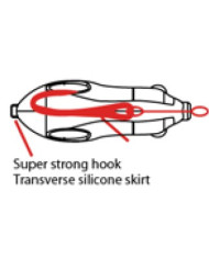 Pro-Hunter Asari Predator X-14 Mouse Black Green White 2in 1/4oz 