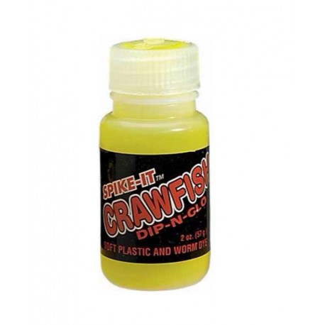 Spike-It Dip-N-Glo Crawfish Scent Chartreuse Dye 60ml