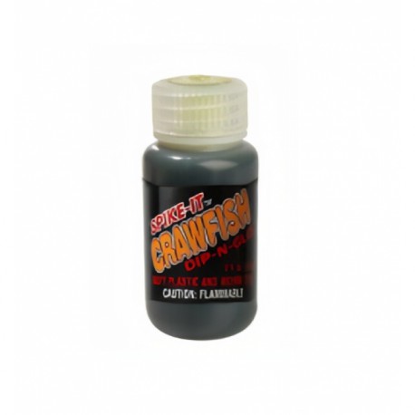 Spike-It Dip-N-Glo Crawfish Scent Black Dye 60ml