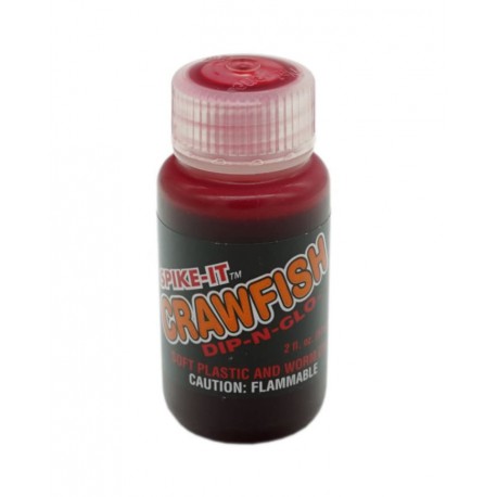 Spike-It Dip-N-Glo Crawfish Scent Fire Red Dye 60ml