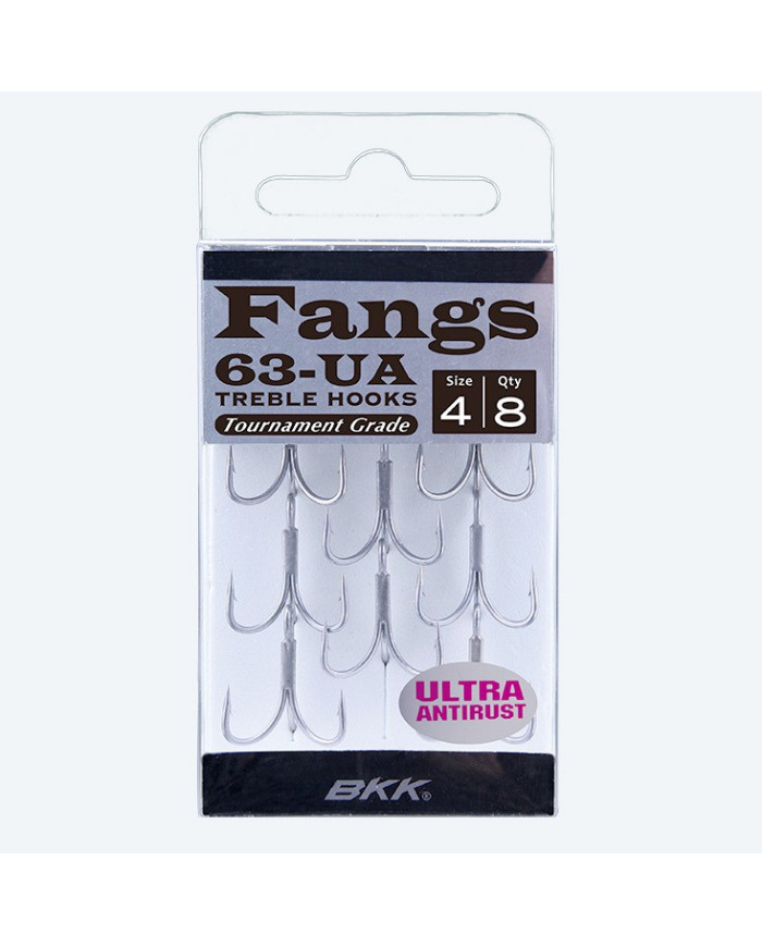 BKK Fangs Size 6  63 UA 3x  Treble Hook 