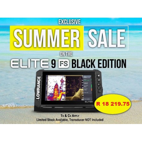 Lowrance Elite FS 9 BLACK EDITION SALE - NO TRANSDUCER (ROW)