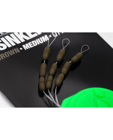 Korda Sinkers Tungsten Hooklink Weights Medium Weed Green