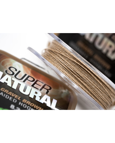 Korda Super Natural Sinking Braid Hooklink Gravel Brown 18lb 20m Korda Super Natural Sinking Braid Hooklink Gravel Brown 18lb 20m