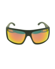 Ocean Polarized Sunglasses - PI 462 Black Frame Orange Lens Front