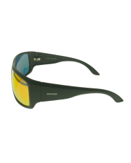 Ocean Polarized Sunglasses - PI 462 Black Frame Orange Lens Side