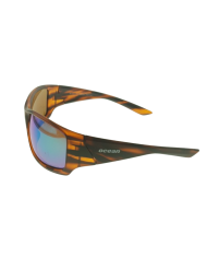 Ocean Polarized Sunglasses - PI 451 Leopard Frame with Blue/Green Mirror Brown Lens