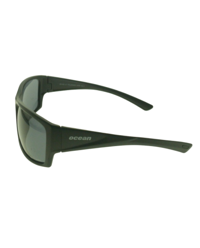Ocean Polarized Sunglasses - PI 454 Black Frame with Grey Mirror Grey Lens