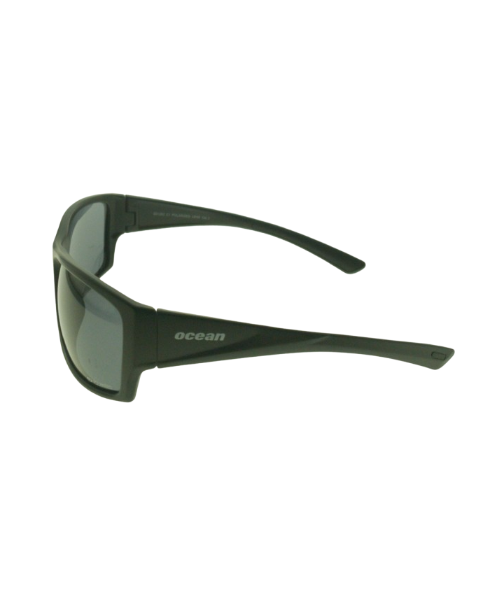 Ocean Polarized Sunglasses - PI 454 Black Frame with Grey Mirror Grey Lens Ocean Polarized Sunglasses - PI 454 Black Frame with Grey Mirror Grey Lens