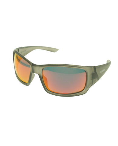 Ocean Polarized Sunglasses - PI 453 Trans Grey Frame with Orange Red Mirror Grey Lens Ocean Polarized Sunglasses - PI 453 Trans Grey Frame with Orange Red Mirror Grey Lens