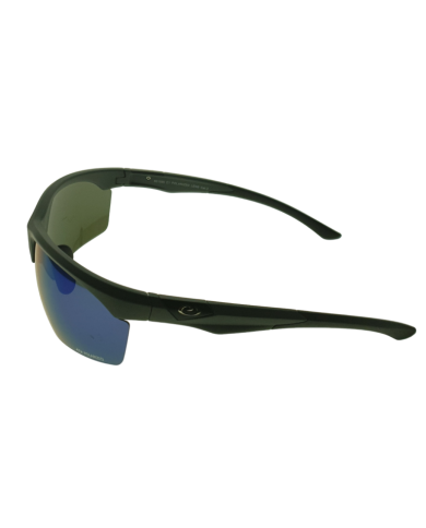 Ocean Polarized Sunglasses - PJ 767 Black Frame with Green Blue Mirror Grey Lens