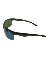 Ocean Polarized Sunglasses - PJ 767 Black Frame with Green Blue Mirror Grey Lens