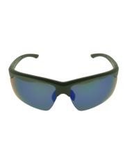 Ocean Polarized Sunglasses - PJ 767 Black Frame with Green Blue Mirror Grey Lens