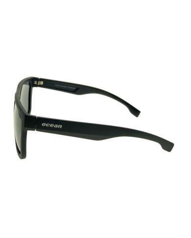 Ocean Polarized Sunglasses - PF 572 Black Frame with Blue Mirror Grey Lens