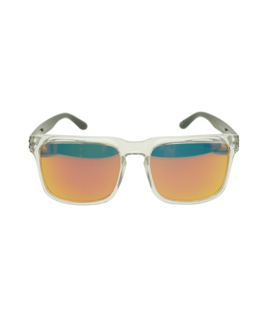 Ocean Polarized Sunglasses - PF 605 Black Frame with Orange Red Mirror Grey Lens Ocean Polarized Sunglasses - PF 605 Black Frame with Orange Red Mirror Grey Lens