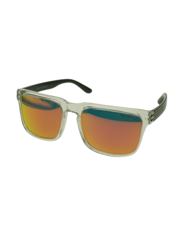 Ocean Polarized Sunglasses - PF 605 Black Frame with Orange Red Mirror Grey Lens Ocean Polarized Sunglasses - PF 605 Black Frame with Orange Red Mirror Grey Lens