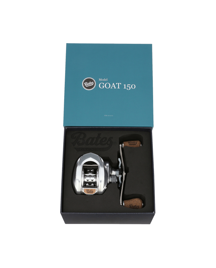 Bates Fishing Co G.O.A.T 150 7.1:1 Ratio Baitcaster Reel Bates Fishing Co G.O.A.T 150 7.1:1 Ratio Baitcaster Reel