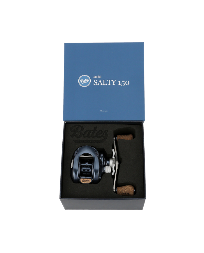 Bates Fishing Co SALTY 150 7.1:1 Ratio Baitcaster Reel Bates Fishing Co SALTY 150 7.1:1 Ratio Baitcaster Reel