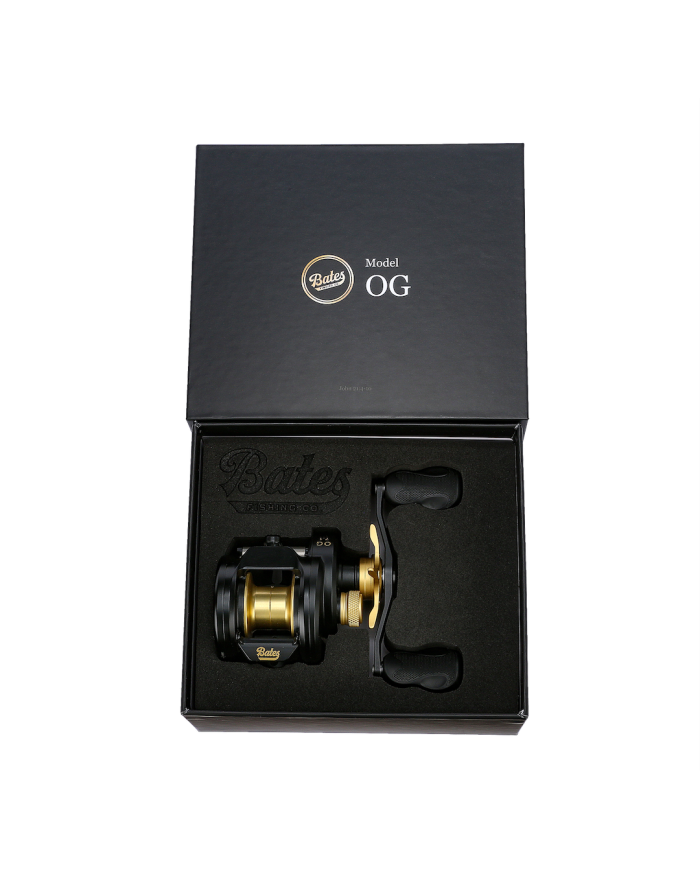 Bates Fishing Co O.G. 100 7.1:1 Ratio Round Baitcaster Reel Bates Fishing Co O.G. 100 7.1:1 Ratio Round Baitcaster Reel