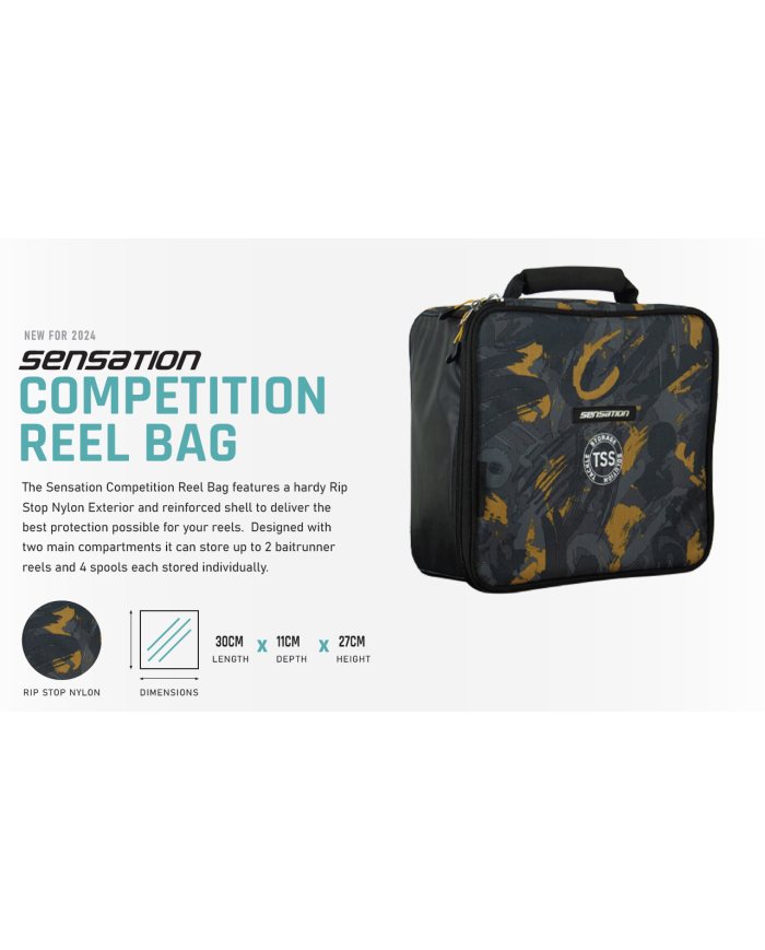 Sensation Competition Reel Bag Orange/Black/Grey Sensation Competition Reel Bag Orange/Black/Grey