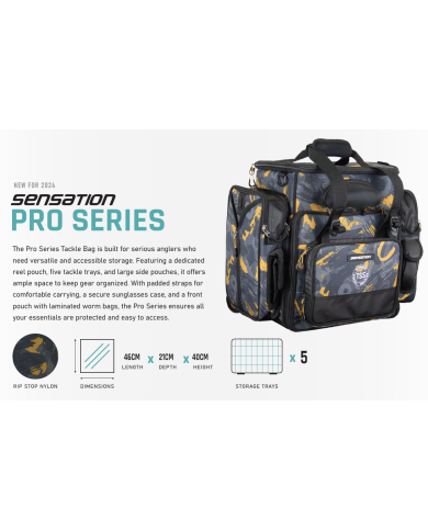 Sensation Pro Series Tackle Bag Orange/Black/Grey Sensation Pro Series Tackle Bag Orange/Black/Grey