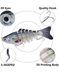 React 7 Segment Swimbait 4in 1/2oz