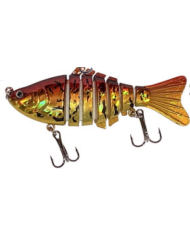 React 7 Segment Swimbait Holo Gold Red 4in 1/2oz