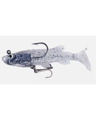 React Minnow - Pre-rigged Clear Silver Flash 8cm 12g