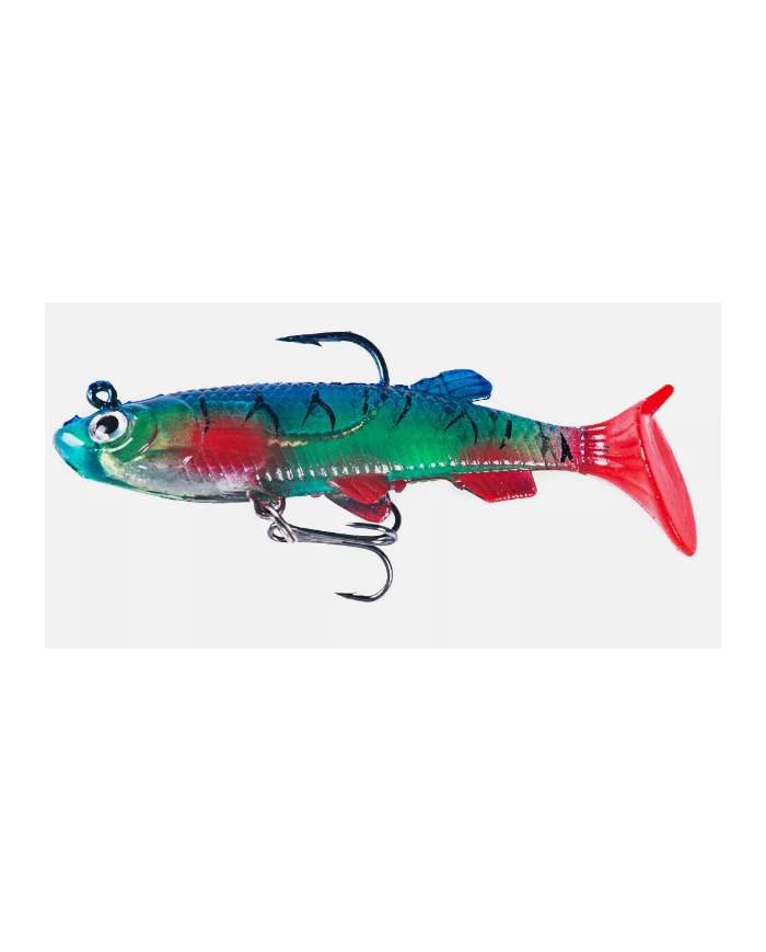 React Minnow - Pre-rigged Perch Red Tail 8cm 12g