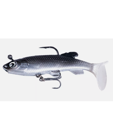 React Minnow - Pre-rigged Black Clear Minnow 8cm 12g React Minnow - Pre-rigged Black Clear Minnow 8cm 12g