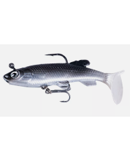 React Minnow - Pre-rigged Black Clear Minnow 8cm 12g