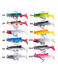 React Minnow - Pre-rigged Green Yellow Minnow 8cm 12g