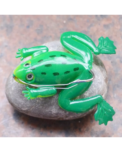 React Soft Frog  Green Chartreuse Belly 1/0 5cm 5g React Soft Frog  Green Chartreuse Belly 1/0 5cm 5g