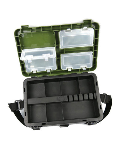 React HS317 Bucket Type TackleBox Green/Black Lid Green Base React HS317 Bucket Type TackleBox Green/Black Lid Green Base