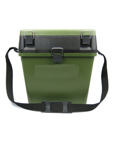 React HS317 Bucket Type Tackle Box Green/Black Lid Green Base React HS317 Bucket Type Tackle Box Green/Black Lid Green Base