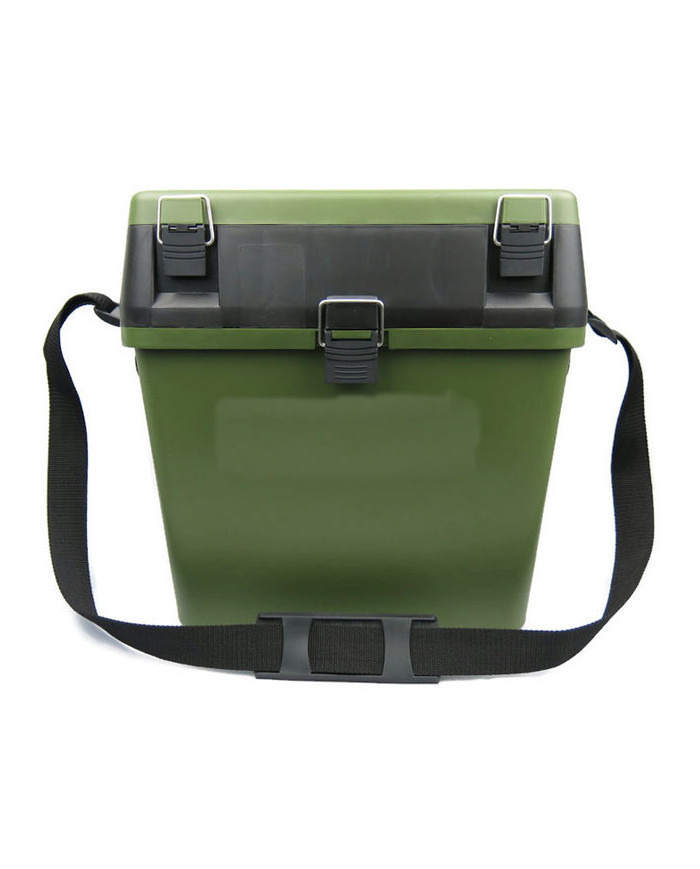 React HS317 Bucket Type Tackle Box Green/Black Lid Green Base React HS317 Bucket Type Tackle Box Green/Black Lid Green Base