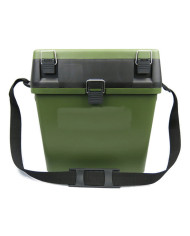 React HS317 Bucket Type Tackle Box Green/Black Lid Green Base React HS317 Bucket Type Tackle Box Green/Black Lid Green Base
