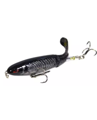 React Tornado Tail Black Shad Topwater-Plopper 4 1/3in 1/2oz