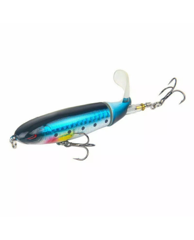 React Tornado Tail Blue Shiner Topwater-Plopper 4 1/3in 1/2oz React Tornado Tail Blue Shiner Topwater-Plopper 4 1/3in 1/2oz