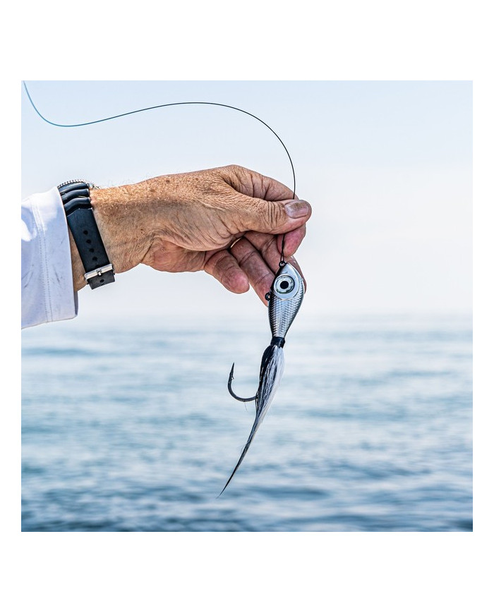 Mustad Big Eye Buck Tail Jigs Black Purple 3/4oz