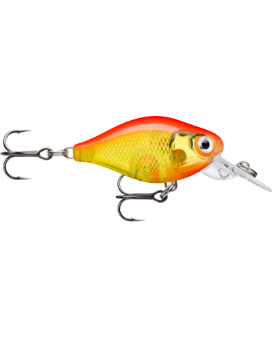 Rapala X Light Crank Mid Runner Gold Fluorescent Red 1/8oz 6-7ft Rapala X Light Crank Mid Runner Gold Fluorescent Red 1/8oz 6-7ft