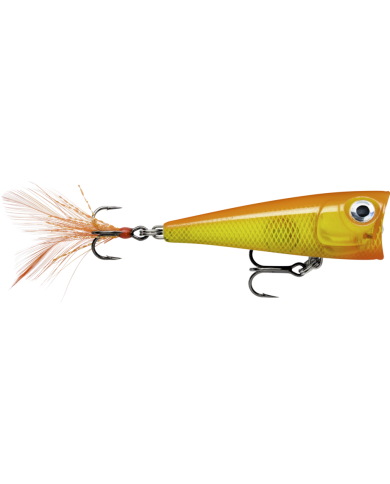 Rapala X Light Pop Gold Fluroscent Red 1/8oz Rapala X Light Pop Gold Fluroscent Red 1/8oz