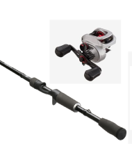 13Fishing ORIGIN F1 8.1:1 RH Baitcaster Reel - 13 Fishing DEFY BLACK 7ft1in 1Pc Fast Medium Heavy Casting Rod