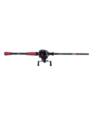 Sensation Ignite Baitcaster Red RH 6.1:1 Combo Ignite 6ft 6in Med Heavy 2pc Red Casting Rod