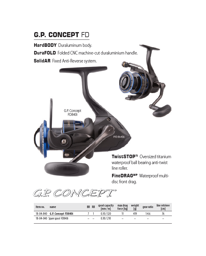 Dragon G.P. Concept FD840i Front Drag Spinning Reel